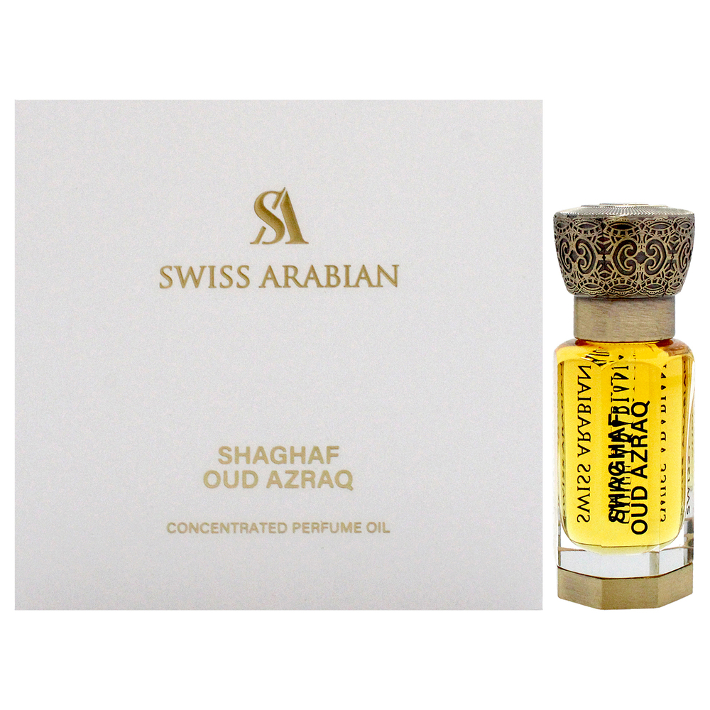 Shaghaf Oud Azraq by Swiss Arabian for Unisex - 0.4 oz Parfum Oil